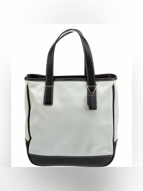 Coach Y2K Hampton Vintage Canvas and Leather Tote #7706